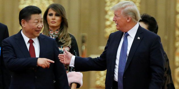 Le président américain Donald Trump et le président chinois Xi Jinping en novembre dernier, à Beijing.