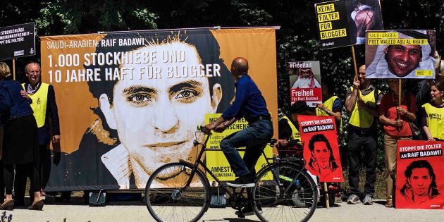 Manifestation pour Raif Badawi, Berlin, juin 2015.