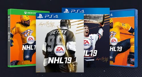 Les différentes couvetures de NHL 19.