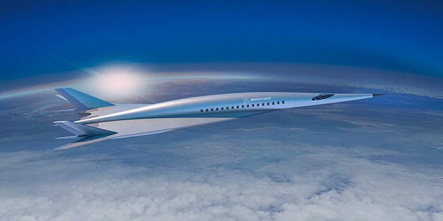 La première esquisse de cet avion supersonique de Boeing.