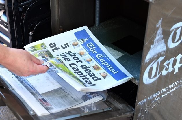 L'édition de vendredi matin du «Capital Gazette» est sortie malgré la fusillade.