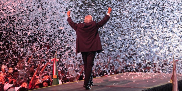 Andrés Manuel López Obrador (AMLO) après les élections.