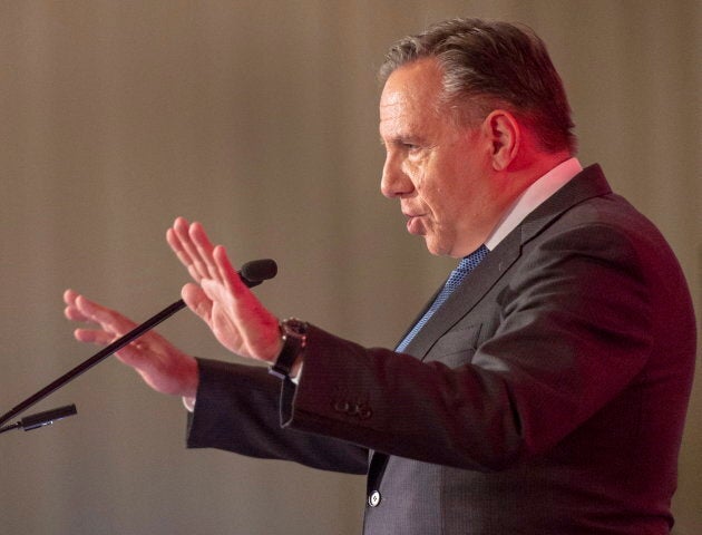 Lors d'un discours devant la Chambre de commerce, François Legault a réitéré que le «copinage» serait chose du passé sous un gouvernement caquiste.