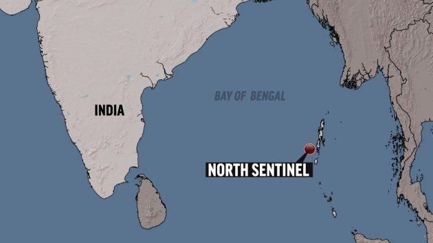 Localisation géographique de l'Île North Sentinel