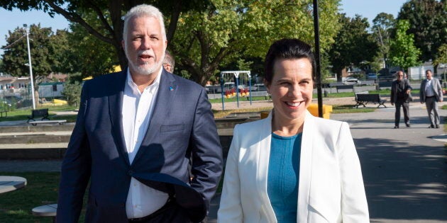 Le chef libéral Philippe Couillard a également rencontré la mairesse de Montréal, Valérie Plante, lundi.