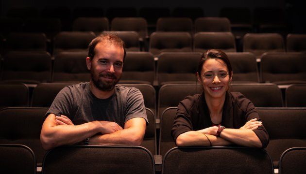 Les co-fondateurs du Cinéma Moderne, Alexandre Domingue et Roxanne Sayegh.