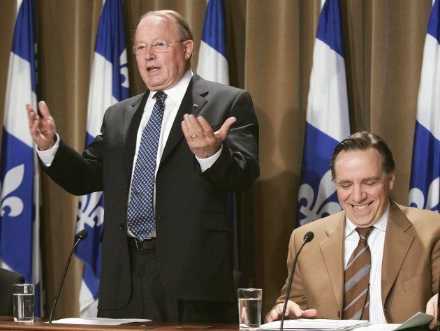 En 2005, le chef de l'opposition Bernard Landry faisait rire son porte-parole en matière de Finances François Legault.