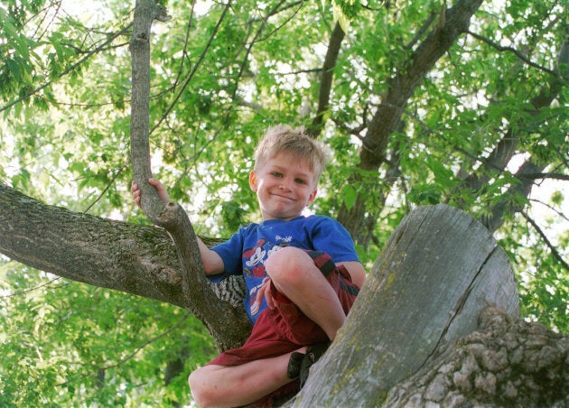 Le petit Raphaël adorait grimper aux arbres.