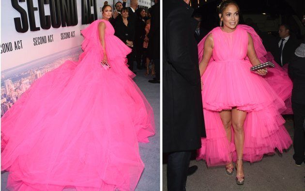Tüll-Alarm bei Jennifer Lopez: Dieses Kleid passt nur in einen Bus