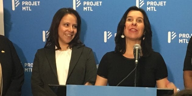 Caroline Bourgeois et Valérie Plante.