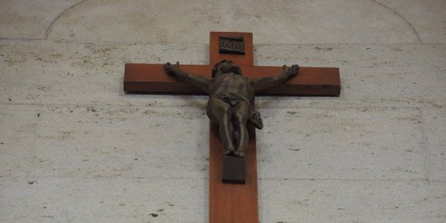 Le crucifix de l'hôtel de ville de Montréal.