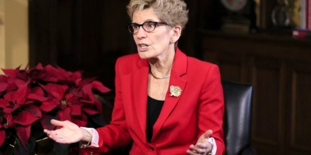 TORONTO, ON - DECEMBER 19 - Premier Kathleen Wynne during a year-end interview with Rob Benzie and Martin Regg Cohn in her Queen's Park office, December 19, 2016. (Andrew Francis Wallace/Toronto Star via Getty Images)