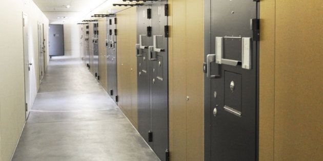 corridor of a modern prison