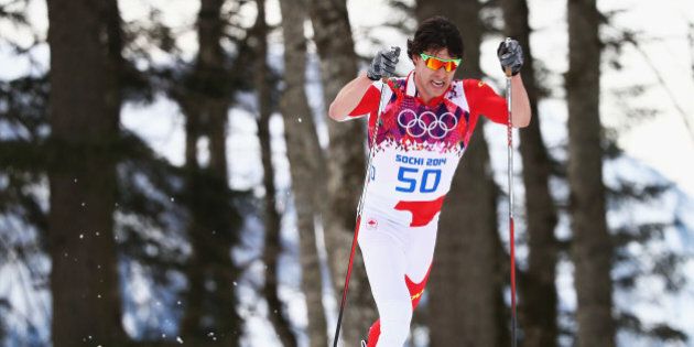 SOCHI, RUSSIA - FEBRUARY 14: Alex Harvey of Canada competes during the Cross Country Men's 15km Classic on day seven of the Sochi 2014 Winter Oympics at Laura Cross-country Ski & Biathlon Center on February 14, 2014 in Sochi, Russia. (Photo by Ryan Pierse/Getty Images)