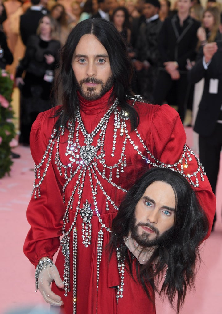 Met Gala 2019: Jared Leto carries a model of his head, Zendaya's