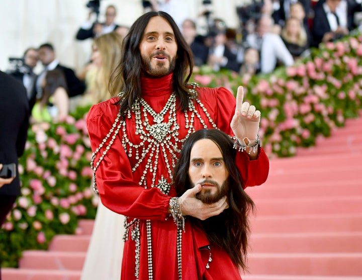 Leto arrives for the 2019 Met Gala celebrating Camp: Notes on Fashion at The Metropolitan Museum of Art on May 6, in New York City. 