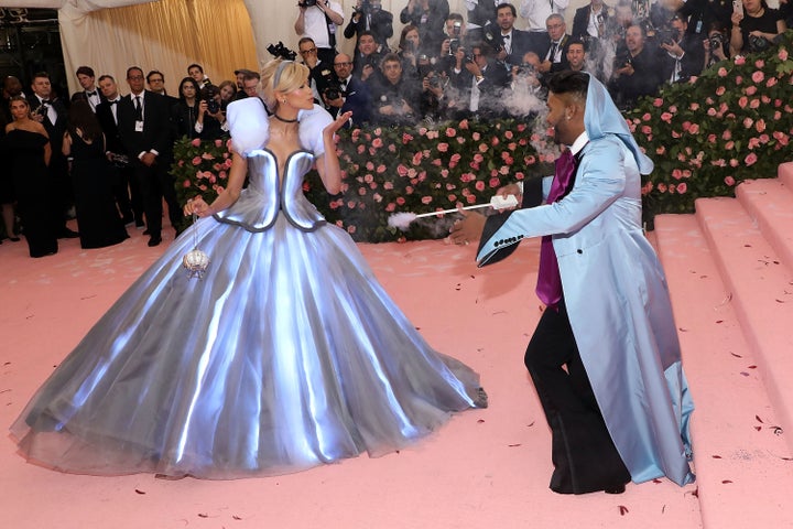 Zendaya Leaves A Glass Slipper On Met Gala Red Carpet For Major ...