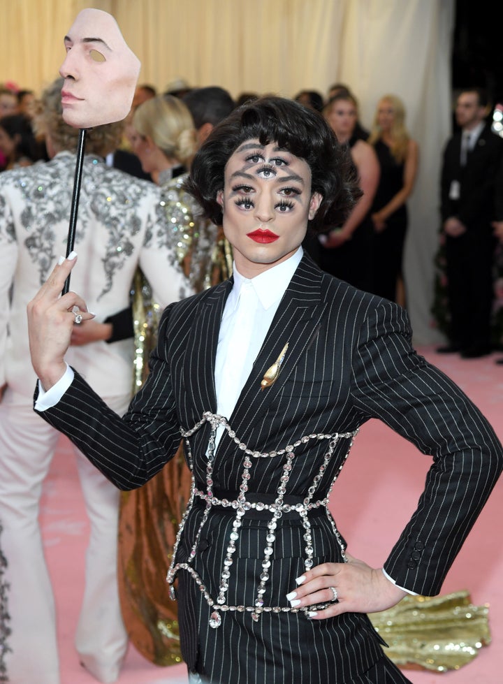 Ezra Miller Wore Multiple Sets of Eyes for His Met Gala 2019 Makeup