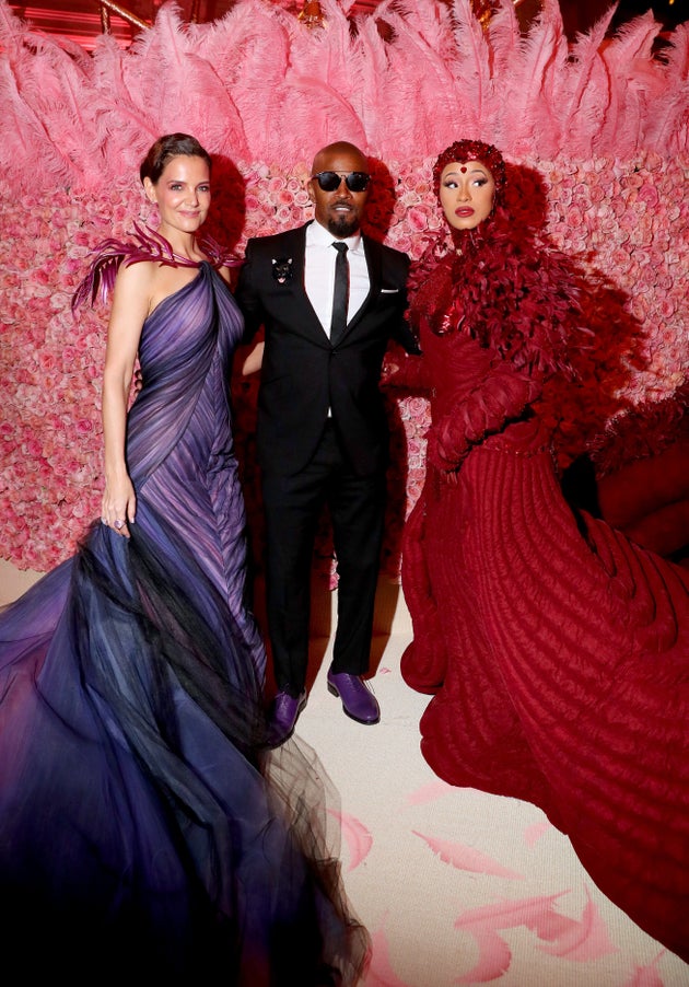 Katie Holmes, Jamie Foxx and Cardi B attend The 2019 Met