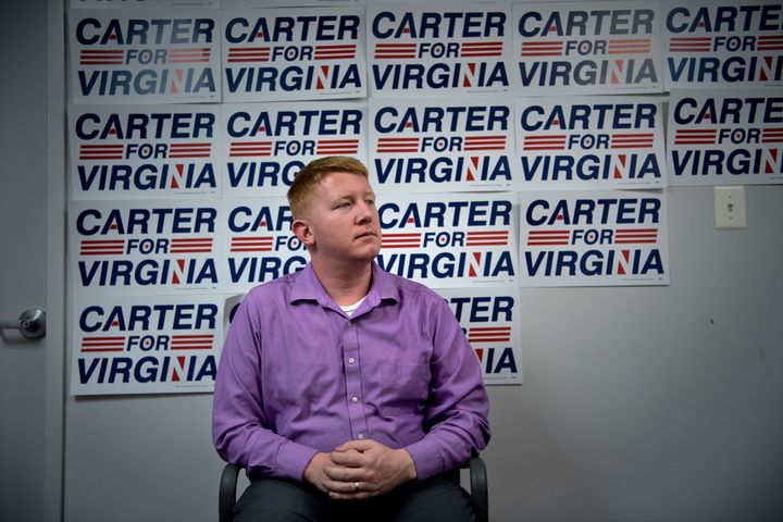Virginia Del. Lee Carter (D), a former Marine, drives for Lyft to make ends meet when the legislature is not in session.