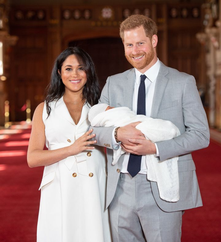 The Duke and Duchess of Sussex introducing their newborn, Archie Harrison Mountbatten-Windsor, to the world. 