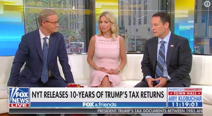 The hosts of "Fox & Friends" said they were impressed by the size of Donald Trump's business losses.
