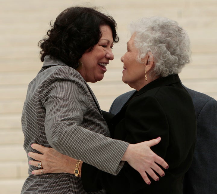 Sonia Sotomayor with her mother Celina Sotomayor.