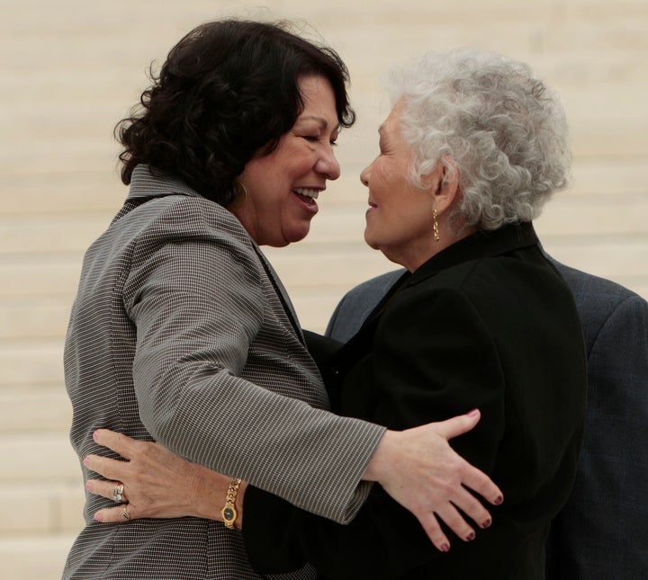 Sonia Sotomayor with her mother Celina Sotomayor. 