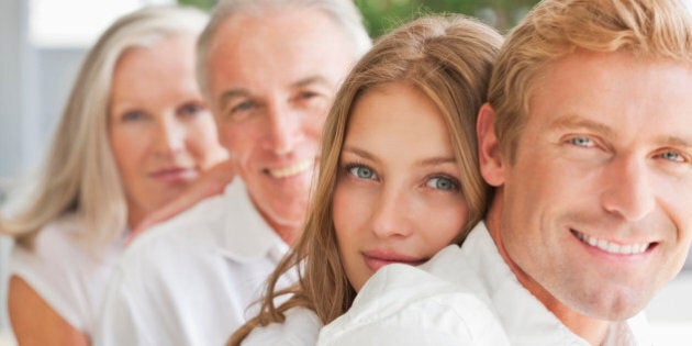 Portrait of smiling family