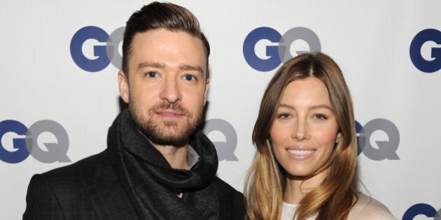 NEW YORK, NY - NOVEMBER 11: (Exclusive Coverage) Musician/actor Justin Timberlake (L) and actress Jessica Biel attend the GQ Men of the Year dinner on November 11, 2013 in New York City. (Photo by Kevin Mazur/Getty Images for GQ)