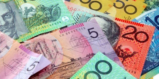 Australian notes scattered on a table. Click to see more...