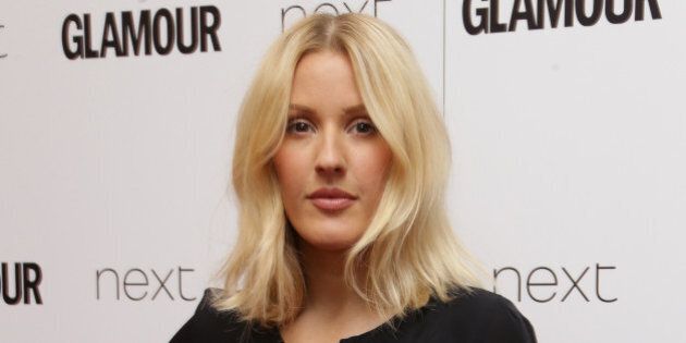 FILE - In this June 2, 2015 file photo, Ellie Goulding poses for photographers upon arrival at the Glamour Women Of The Year Awards in London. Goulding and rock band Train are performing Thursday, Sept. 10, 2015, at Justin Herman Plaza in San Francisco's Embarcadero district before the Pittsburgh Steelers take on the New England Patriots at Gillette Stadium in Foxborough, Mass. (Photo by Joel Ryan/Invision/AP, File)