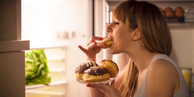 Having had a bad day is not a good reason to eat the contents of the fridge.