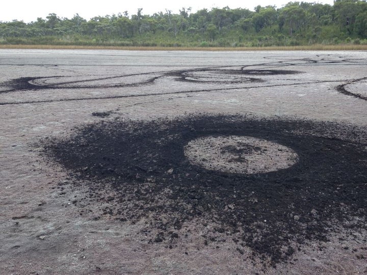 The damage done to a Noongar sacred site over the Easter break.