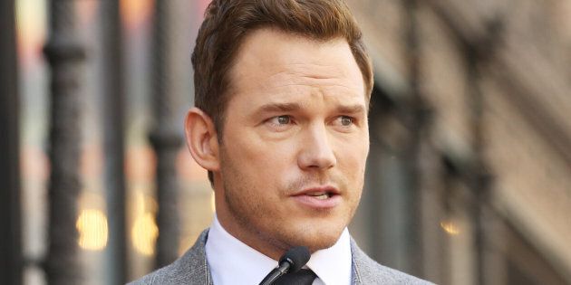 Chris Pratt attends the ceremony honoring him with a Star on The Hollywood Walk of Fame.