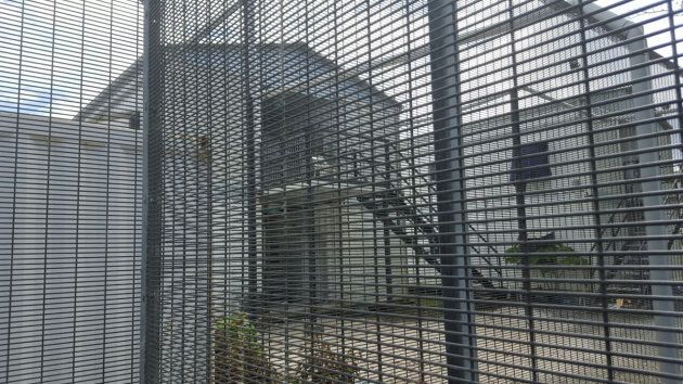 Security fences surround buildings inside the Manus Island detention centre in Papua New Guinea, February 11, 2017