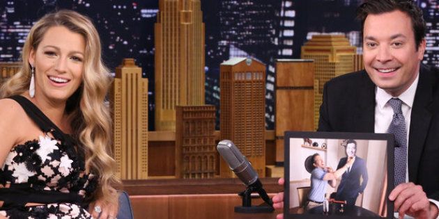 THE TONIGHT SHOW STARRING JIMMY FALLON -- Episode 0501 -- Pictured: (l-r) Actress Blake Lively during an interview with host Jimmy Fallon on July 15, 2016 -- (Photo by: Andrew Lipovsky/NBC/NBCU Photo Bank via Getty Images)