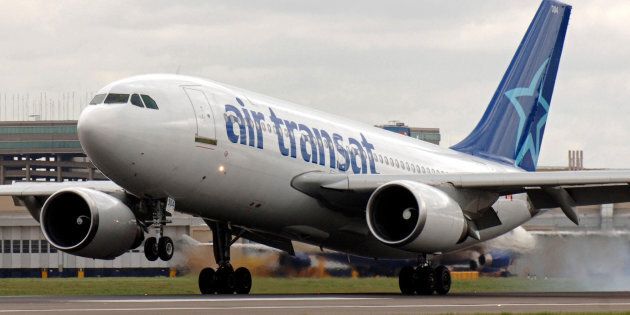 The Air Transat flight was set to leave from Glasgow [file photo].