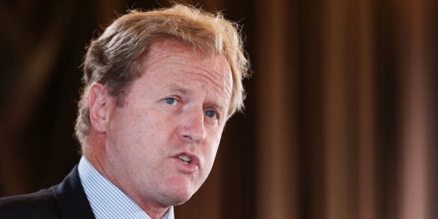 SYDNEY, AUSTRALIA - FEBRUARY 26: NRL CEO Dave Smith speaks during the 2015 NRL advertising campaign launch at Sydney Opera House on February 26, 2015 in Sydney, Australia. (Photo by Matt King/Getty Images)