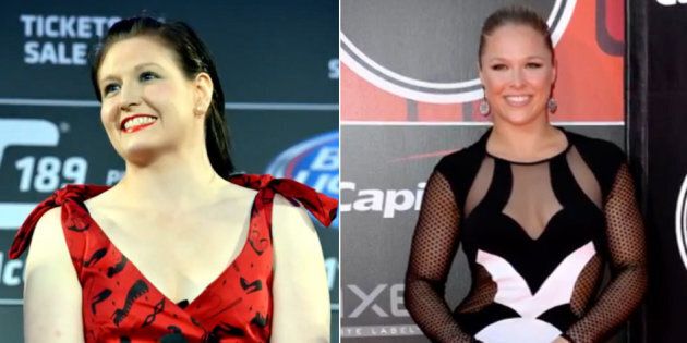 Aisling Daly (left) and Ronda Rousey (right)