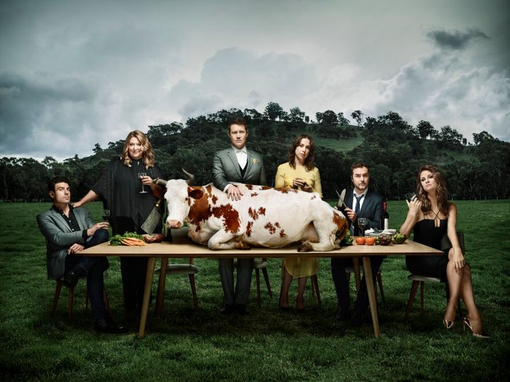'The Beast' cast, complete with cow.