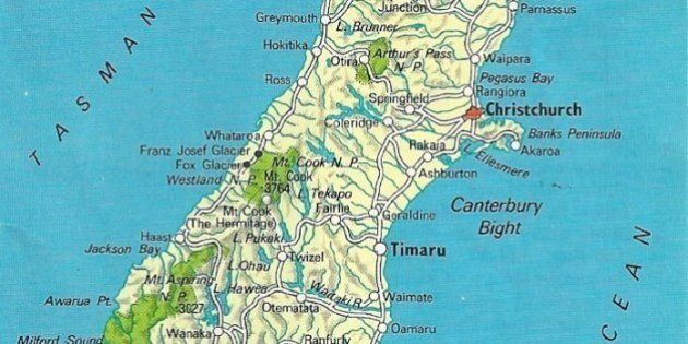 For reference in locating Wellington at the southern tip of the North Island, as well as all of the South Island.