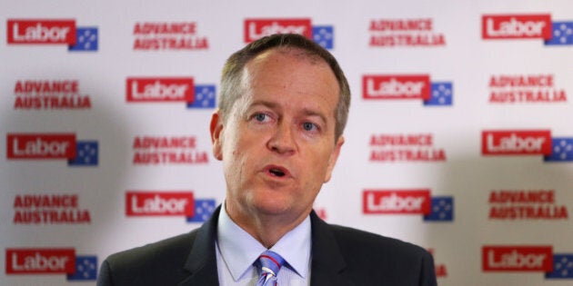 SYDNEY, AUSTRALIA - SEPTEMBER 24: Australian Opposition Leader Bill Shorten during a media conference at Tank Stream Labs on September 24, 2015 in Sydney, Australia. Bill Shorten outlining Labor's plan for a smarter, more prosperous Australia. (Photo by Daniel Munoz/Getty Images)