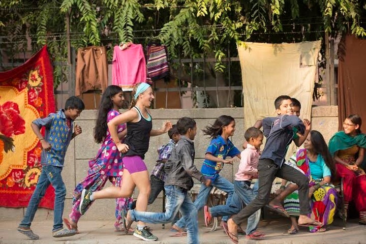 Samantha Gash running in India