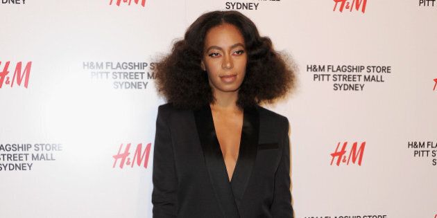SYDNEY, AUSTRALIA - OCTOBER 29: Solange Knowles arrives at the H&M Sydney Flagship Store VIP Party on October 29, 2015 in Sydney, Australia. (Photo by Mark Sullivan/WireImage)
