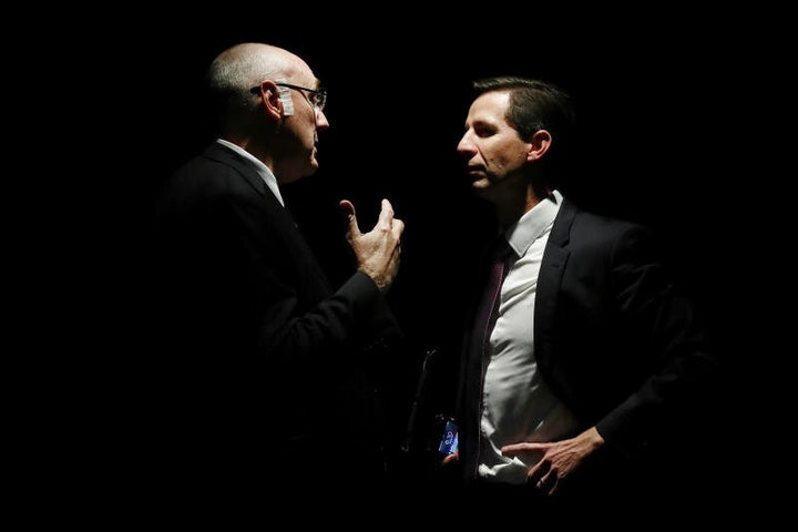 Universities Australia Chair Professor Barney Glover and Minister for Education and Training Simon Birmingham