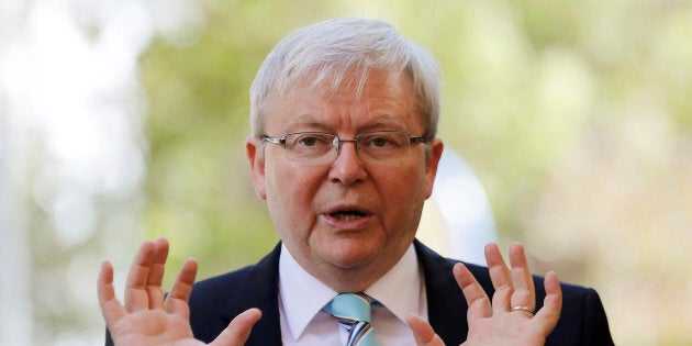 Former Aussie PM Kevin Rudd has the backing of the Labor party for his tilt to become UN boss.