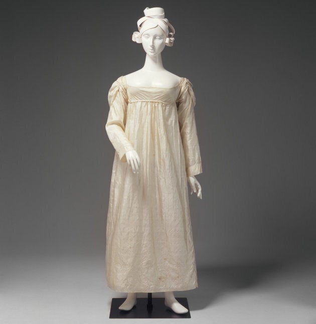 Worn by Ann Marsden , married in1822.