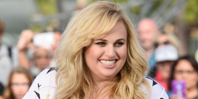 UNIVERSAL CITY, CA - OCTOBER 27: Rebel Wilson visits 'Extra' at Universal Studios Hollywood on October 27, 2015 in Universal City, California. (Photo by Noel Vasquez/Getty Images)