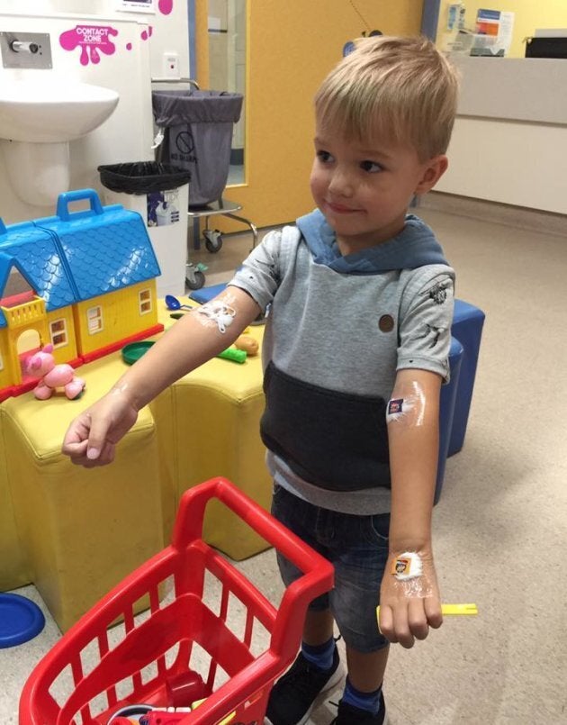 In the playroom at the Women's and Children's Hospital in Adelaide.